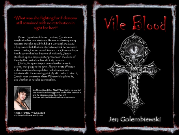 Vile Blood Print Book Cover 5sm preview